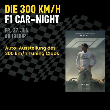 Auto-Ausstellung & F1 anschauen