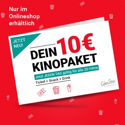Jetzt jeden Tag gültig für alle 2D-Filme