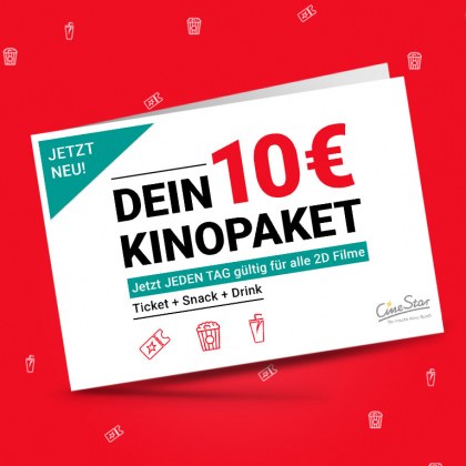 Jetzt jeden Tag gültig für alle 2D-Filme
