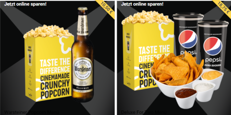 3. Snacks & Drinks zum Online-Sparpreis auswählen Bild 1